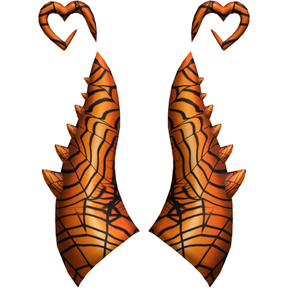Orange Spiderweb Candle of Pwnage Horns Add-On