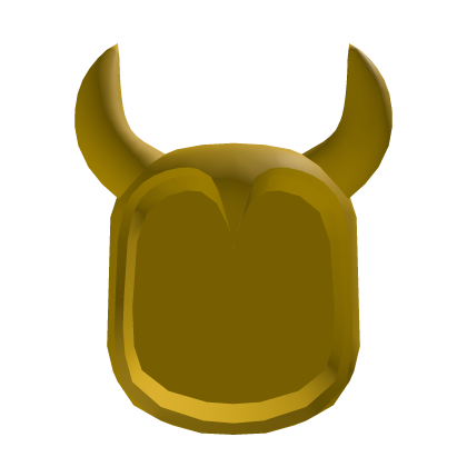 Yellow Basic Face Crest w/Horns
