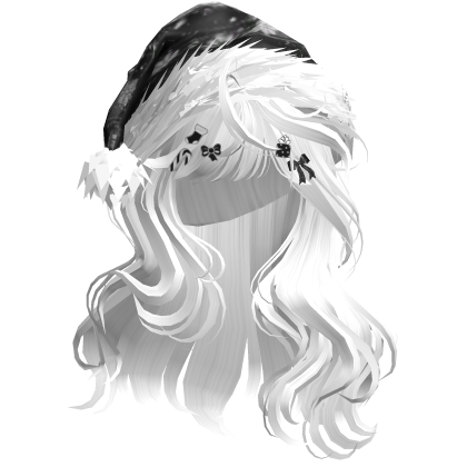 Lush Christmas Waves w/Santa Hat (White)