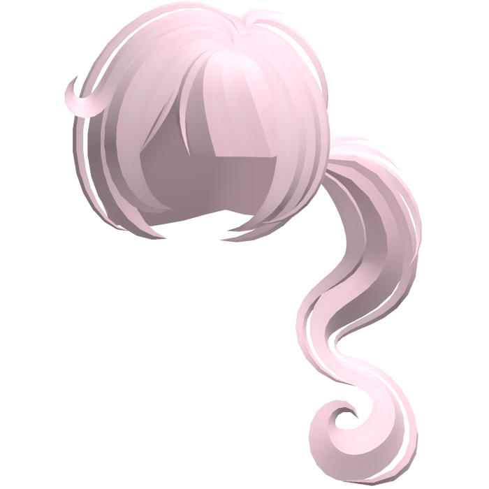 dolly moe long swirly ponytail pink