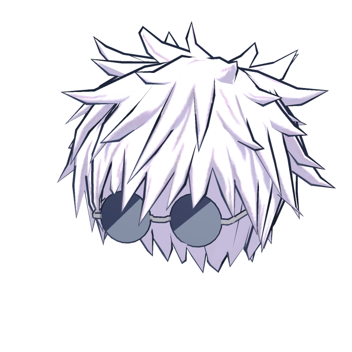 Gojo Hair Glasses Combo