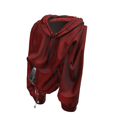 Red Draped Hoodie thumbnail