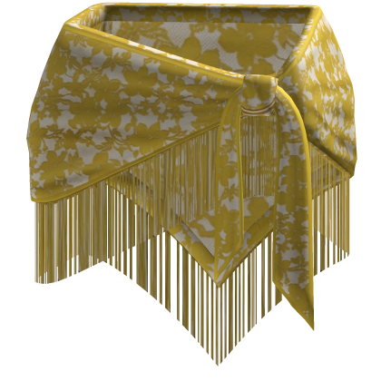 Yellow Lace Tie Waist Tassel Belt Roblox item