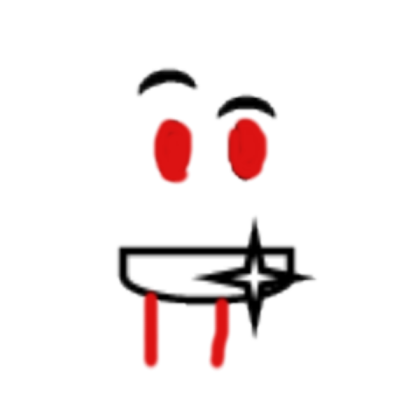 Scary Shiny teeth Roblox decal