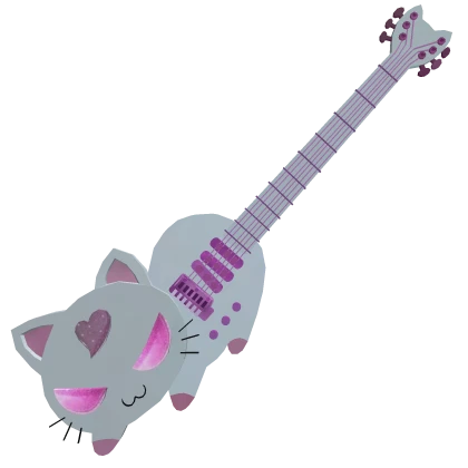 Rocking white cat guitar | Roblox Item - Rolimon's
