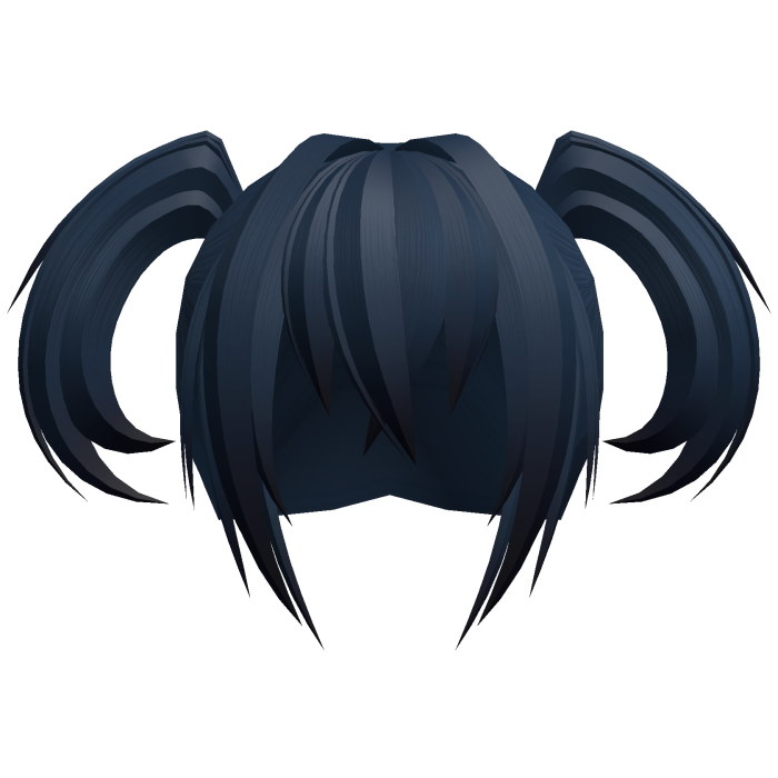 ʚ navy blue messy vampire demon moe pigtails ɞ