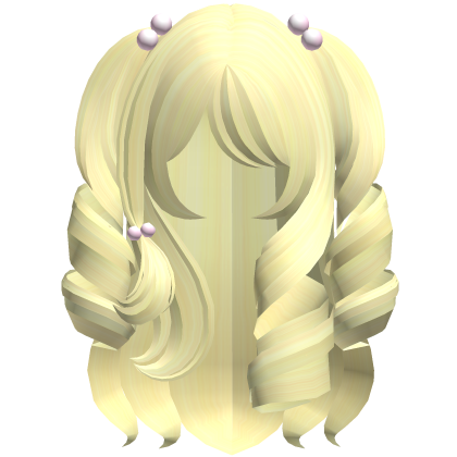 Cute Long Princess Curls In Light Yellow Roblox item
