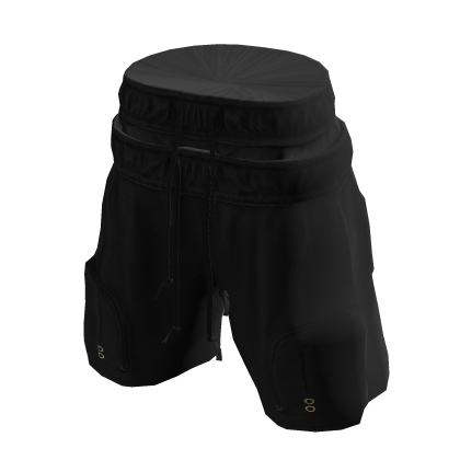 String Shorts - No Boxers (Black)