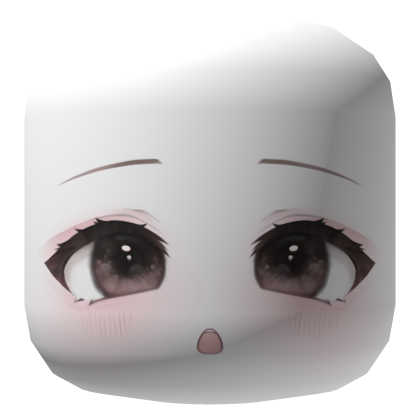 :o kawaii cute surpised chibi face mask