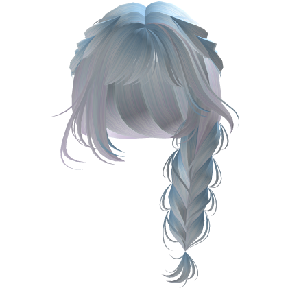 Cute Y2K emo hair adorable braids curls (Blue) Roblox item