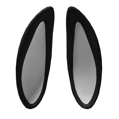 Long Black and White Dropped Easter Ears Roblox item