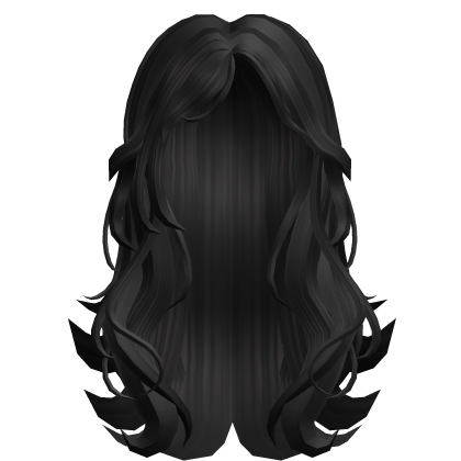 Grunge Girl Emo Wavy Lush Layered Y2K Hair Black Roblox item