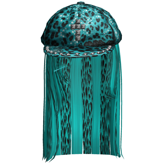 Cheetah Teal Swag 2016 Straight Long Hair