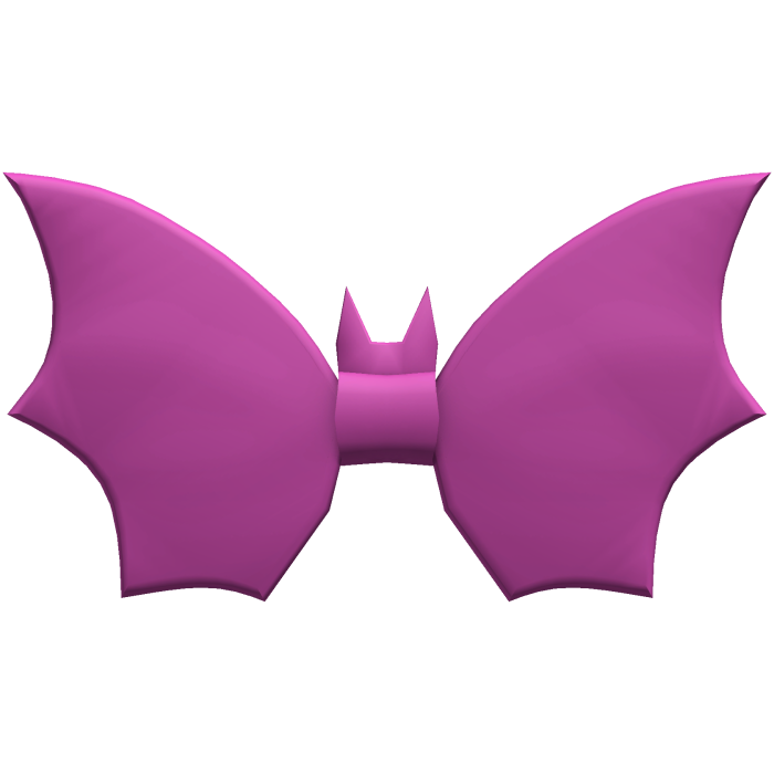 Halloween Bat Bow Tie - Pink