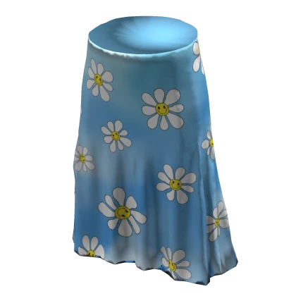 Blue flower skirt roblox deals