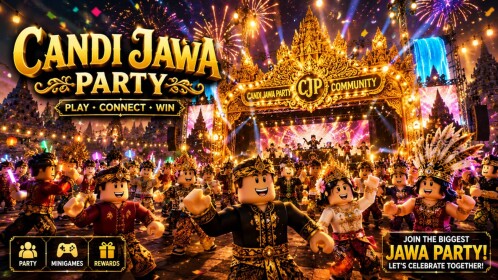 🎁 [ VIP 1 RBX + FREE TITLE ] CANDI JAWA PARTY
