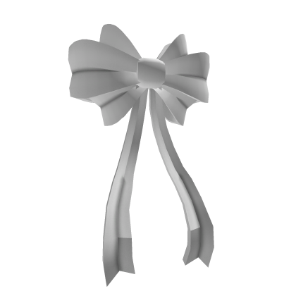 Soft White Double Hair Bow Roblox item