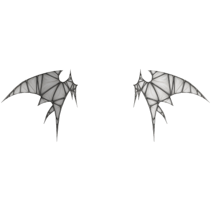 White Gothic Bat Wings