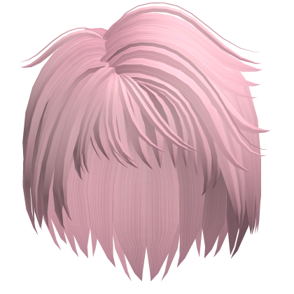 Fluffy anime messy boy hair pink ♡ thumbnail