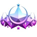 Purple & Light Blue Starstruck Crown