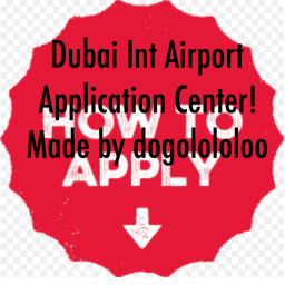 Dubai Int Airport's Application Center!