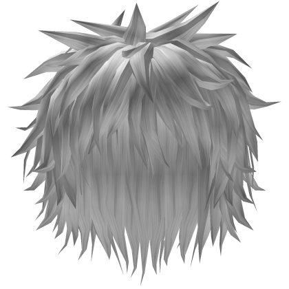 silver emo hair