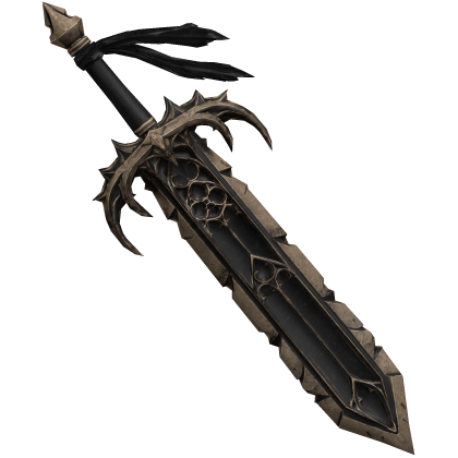 Black Gold Goth Thorned Greatsword Roblox item