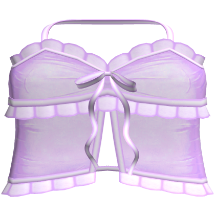 ♡: cute little ruffled top in lavender