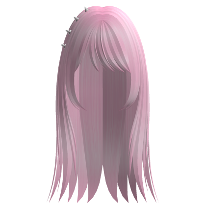 pink goth emo scene studded spiky hair Roblox item