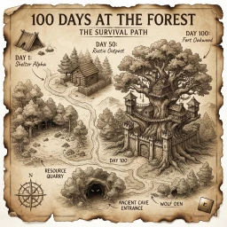100 days at forest icon