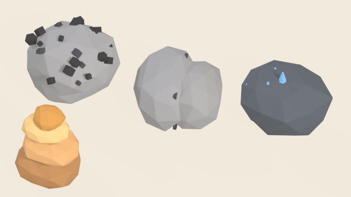 Stylized Rock Cliff Pack x40 Boulder Stone Ore preview 5