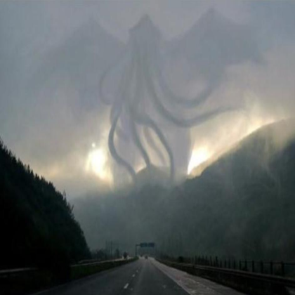 Flying Spaghetti Monster In the sky!