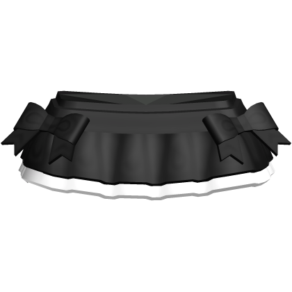 Cute Winter Frilly Skirt w/ Bows (BlackV2) thumbnail