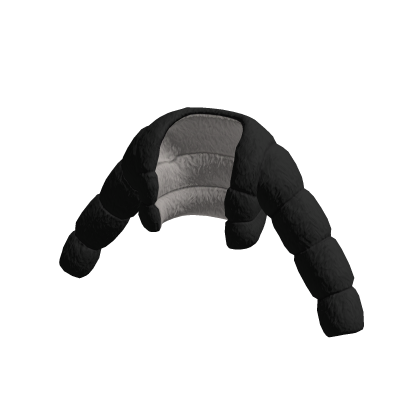 Soft Fluffy Puffer Jacket Black thumbnail