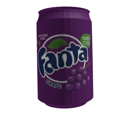 Mouth - Drinking Fanta Grape Can