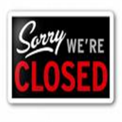 Closed sign Roblox decal