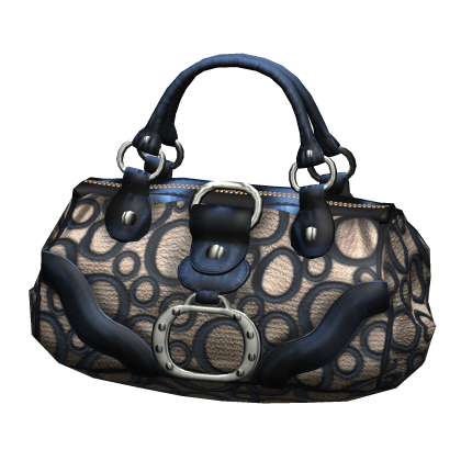 2000s Vintage Luxury Designer "O" Purse (Blue) Roblox item