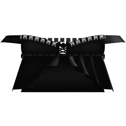 black emo studded bat top Roblox item