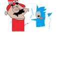 Mario vs sonic Poopy fight