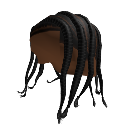 Black Braids Tied Ends  Roblox item