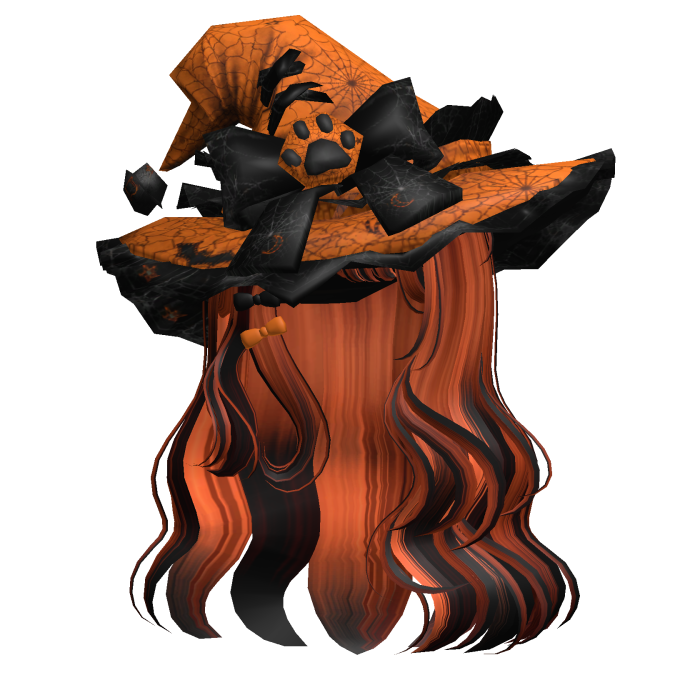 Ginger Kawaii Witch Halloween Hair