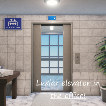 Luxiar elevator in the office!