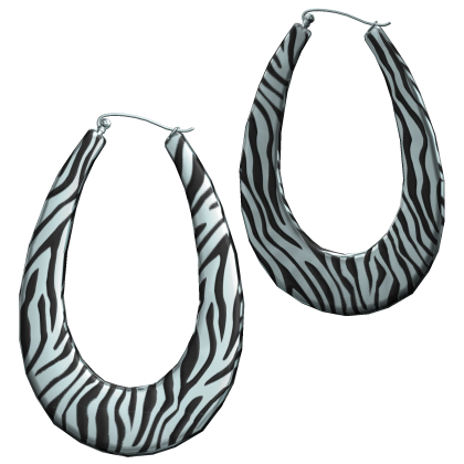 Blue Leopard 2000s Teardrop Earrings