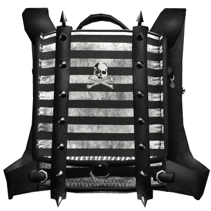 1.0 Spike Emo Vkei Skull Striped Backpack Roblox item