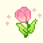 Pixel tulipán