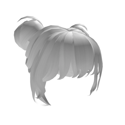 Cute Puffball w Bangs White thumbnail