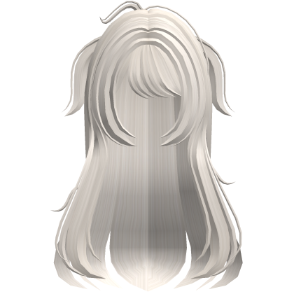 shy anime moe hair w side pigtails light blonde