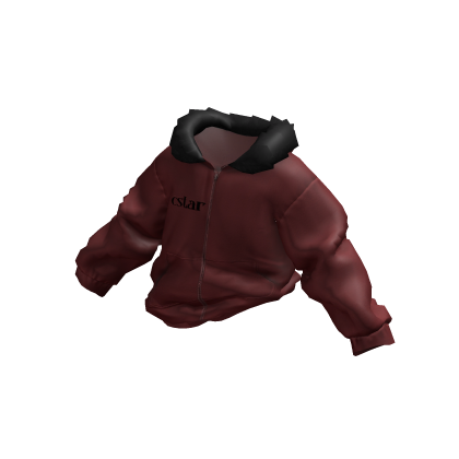 cstar Trendy Raised Baggy Dark Red Hoodie