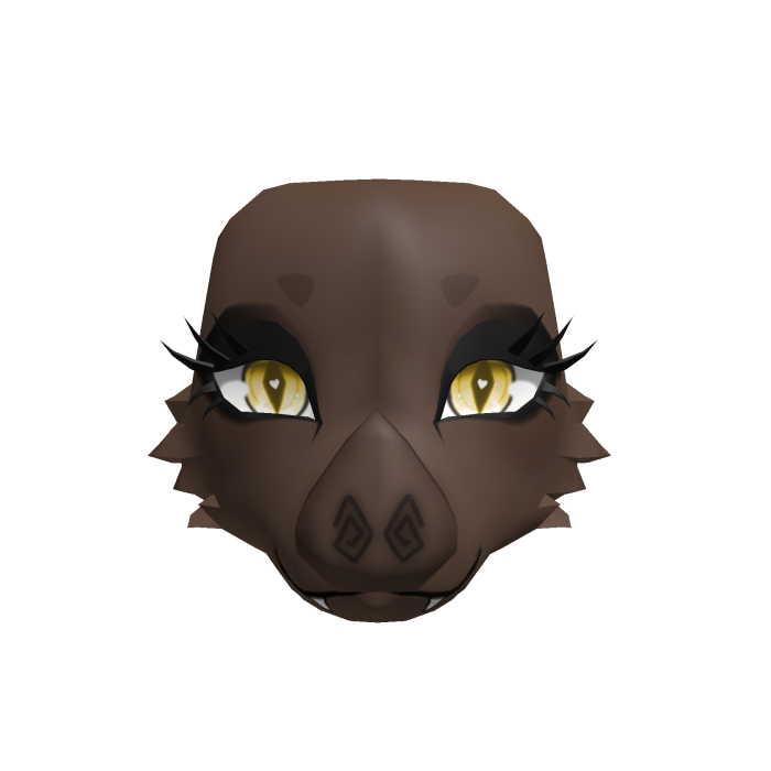 Brown Bat Furry Head [Animated Eyes]