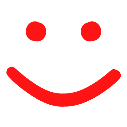 Big Noob Smile (3D) Red Roblox item